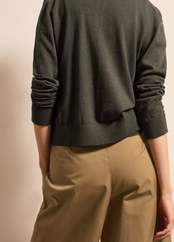 Cardigan in lana, cotone e cashmere - Image 4