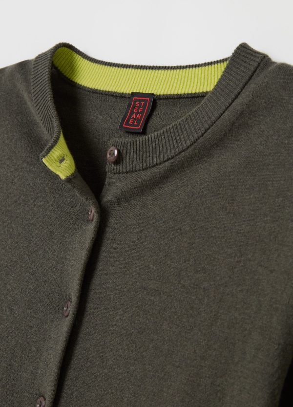 Cardigan in lana, cotone e cashmere - Image 6