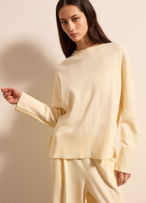 Maglia in cotone con spacchetti