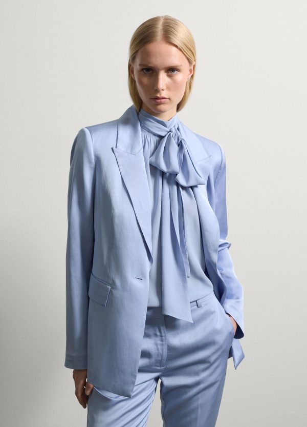 Blazer monopetto in satin