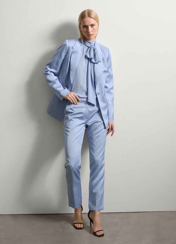 Blazer monopetto in satin - Image 2