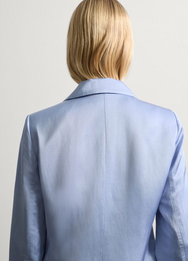 Blazer monopetto in satin - Image 4