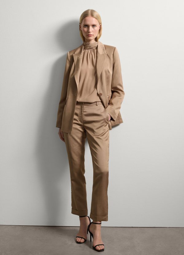 Blazer monopetto in satin - Image 2