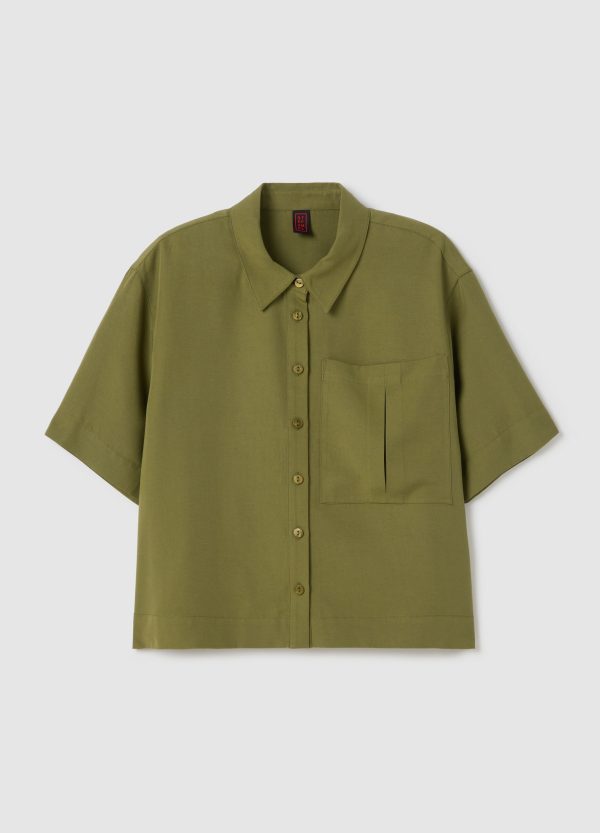 Shacket cropped con tasca - Image 5