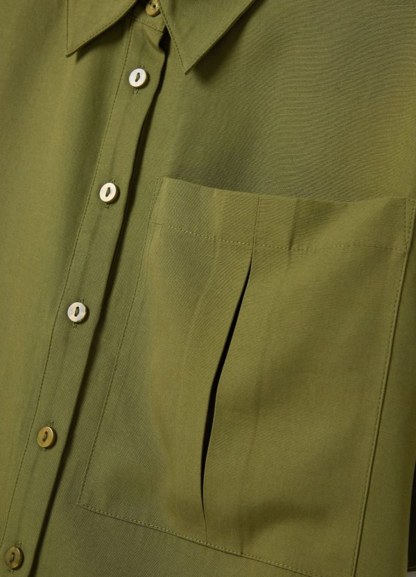 Shacket cropped con tasca - Image 6