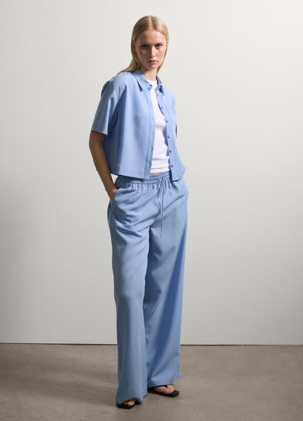 Shacket cropped con tasca - Image 2