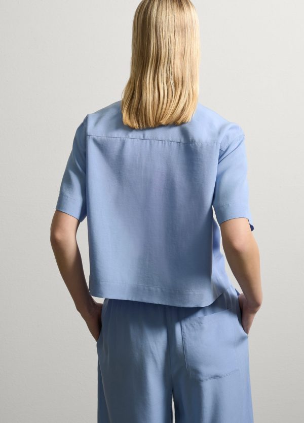 Shacket cropped con tasca - Image 4