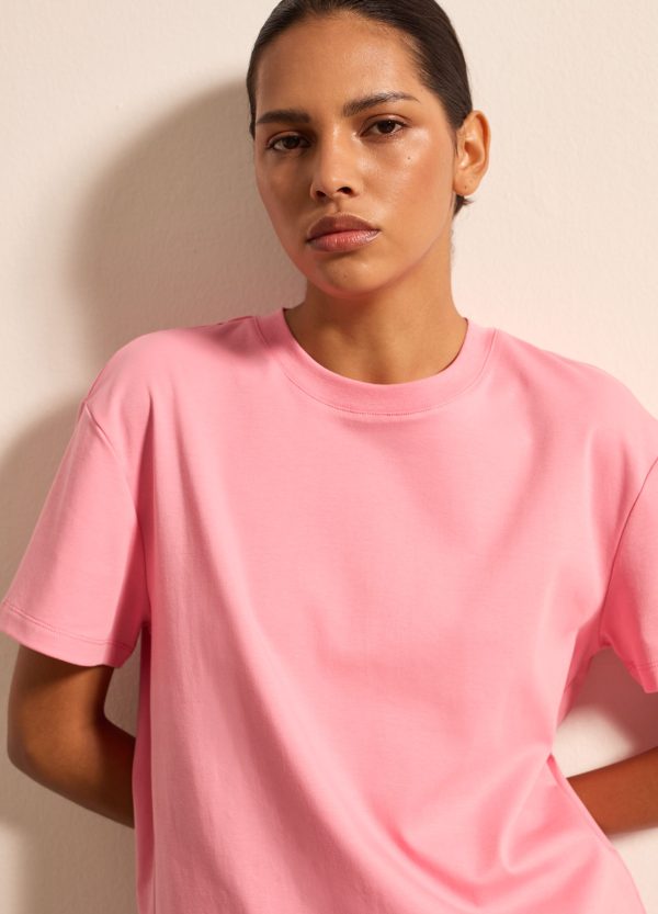 T-shirt in cotone tinta unita