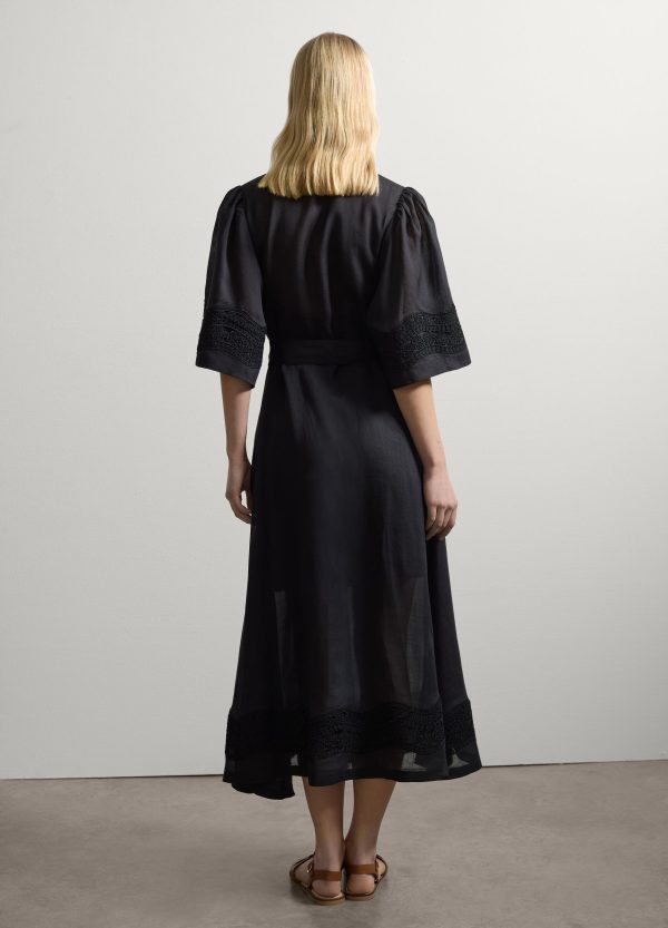Vestito chemisier con sangallo - Image 4