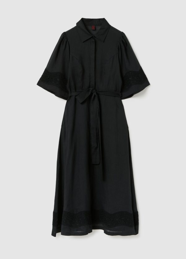 Vestito chemisier con sangallo - Image 5