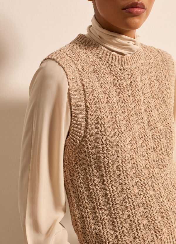 Gilet chiuso effetto mouliné - Image 3