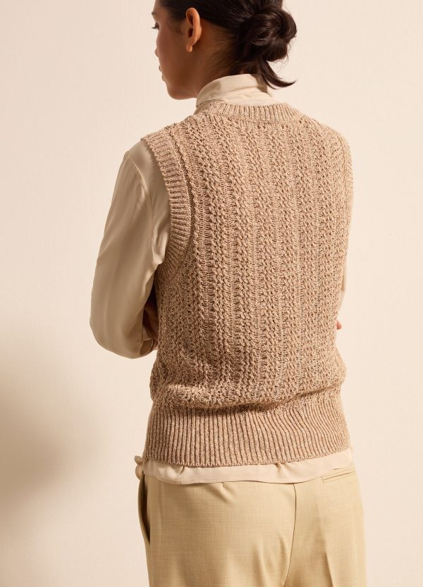 Gilet chiuso effetto mouliné - Image 4