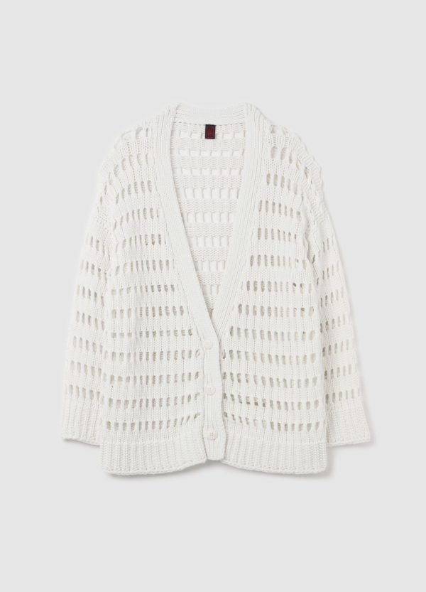 Cardigan oversize traforato - Image 5