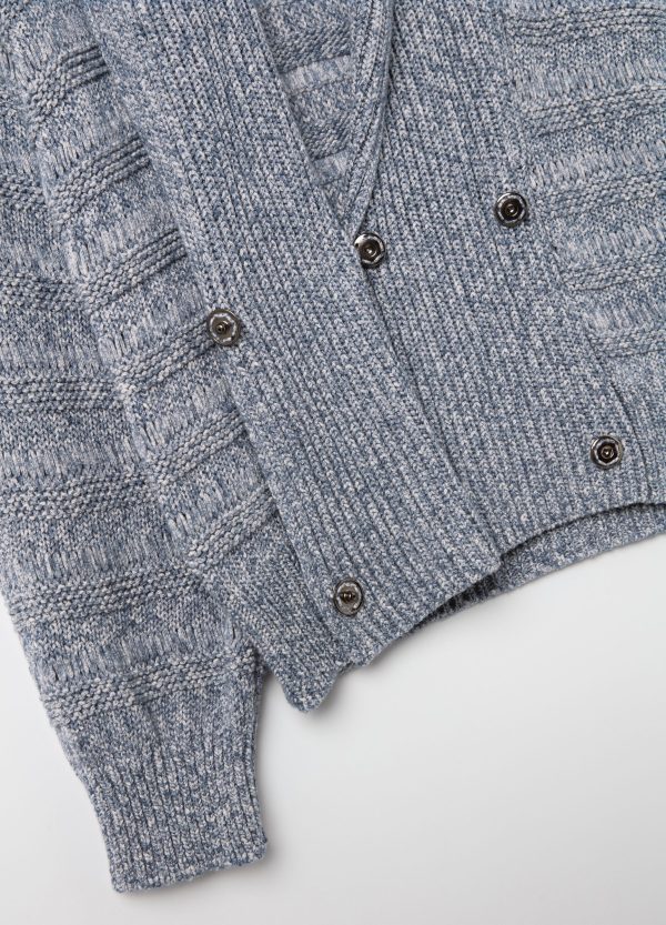 Cardigan mélange doppiopetto - Image 6
