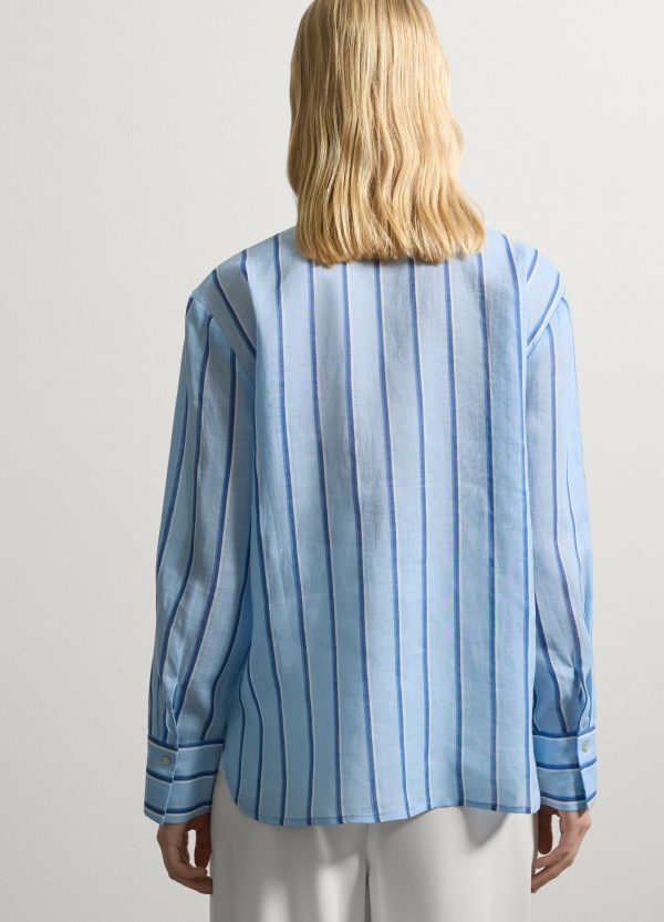 Camicia regular fit in ramiè - Image 4