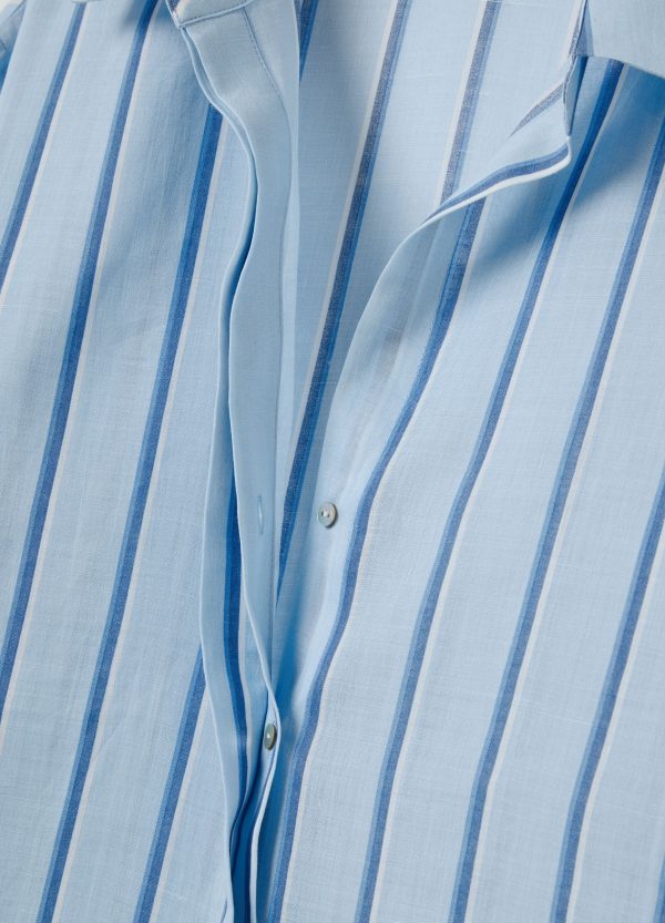 Camicia regular fit in ramiè - Image 6