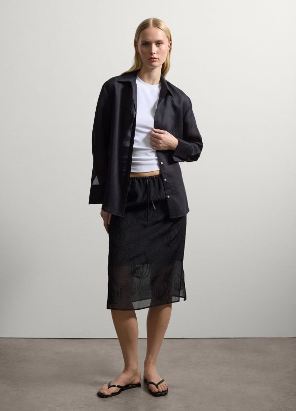 Camicia regular fit in ramiè - Image 2