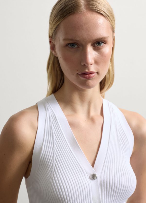 Gilet a costine con bottoni - Image 3