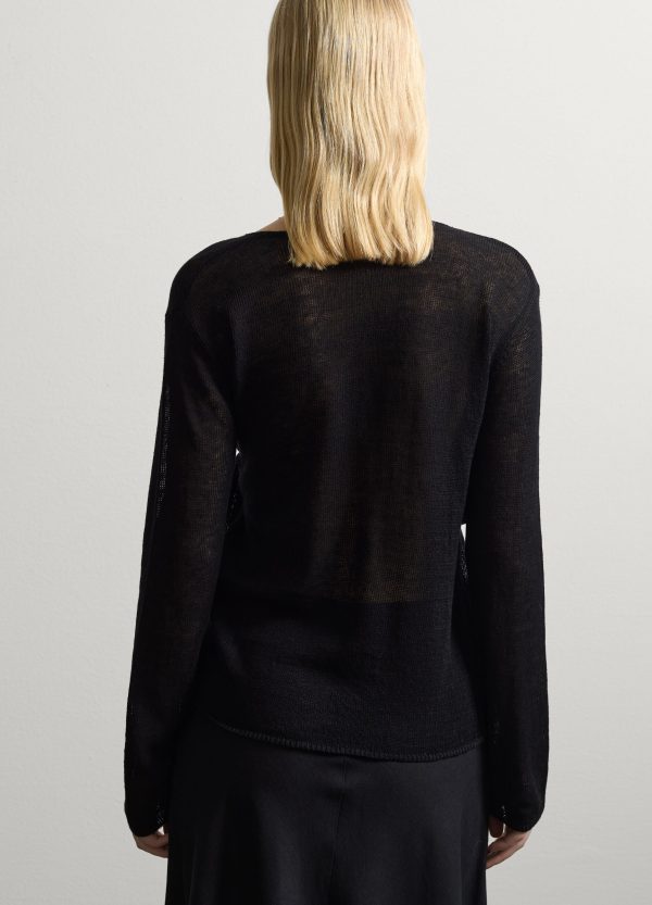 Maglia scollo a V con nodo - Image 4