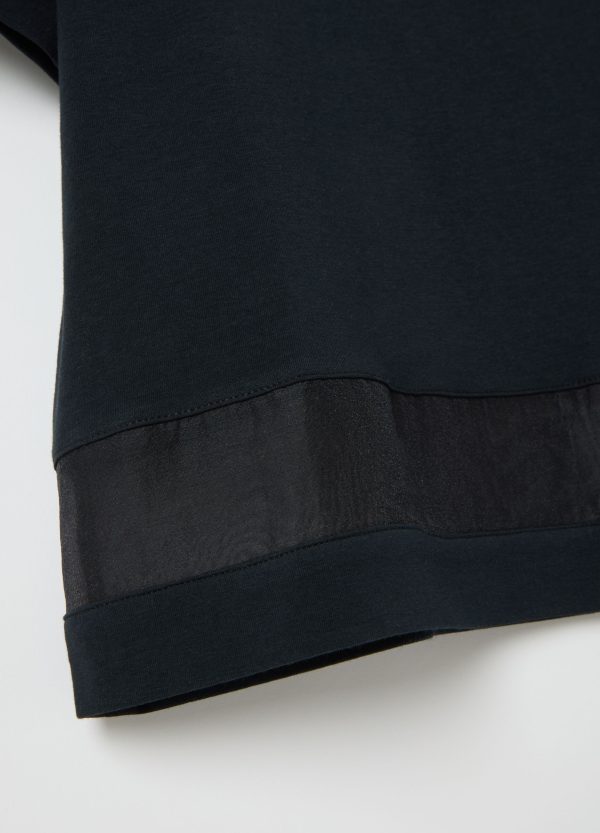 T-shirt con dettagli semi trasparenti - Image 6