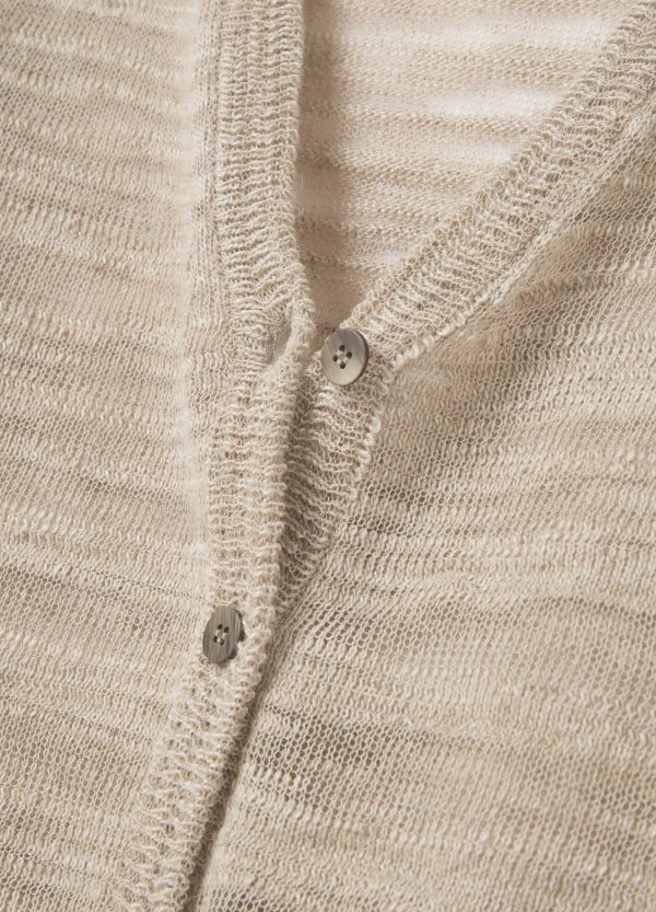 Cardigan mélange con scollo a V - Image 6