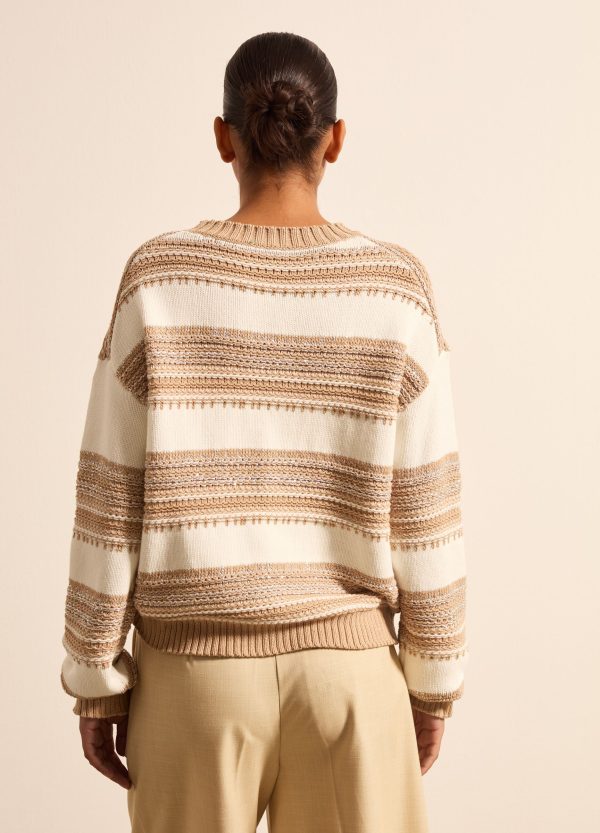 Pullover jacquard con dettagli in lurex - Image 4