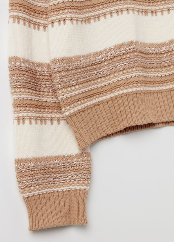 Pullover jacquard con dettagli in lurex - Image 6