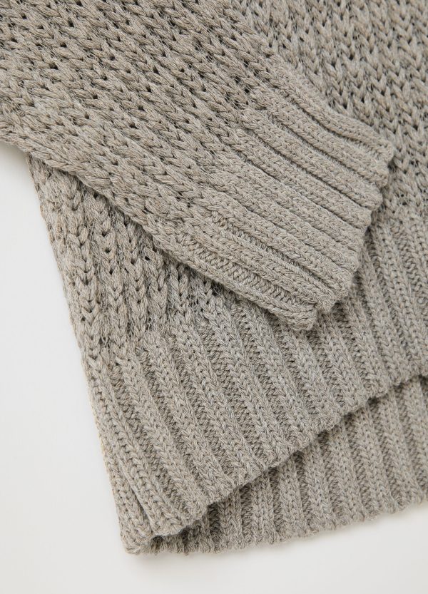 Maglia a coste inglesi scollo a V - Image 6