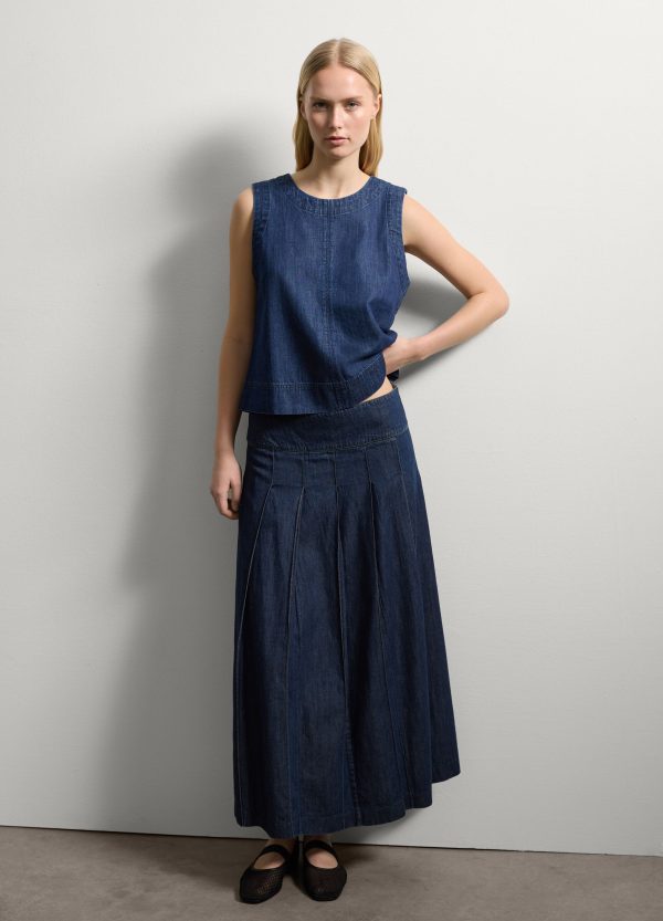 Tank top in denim
