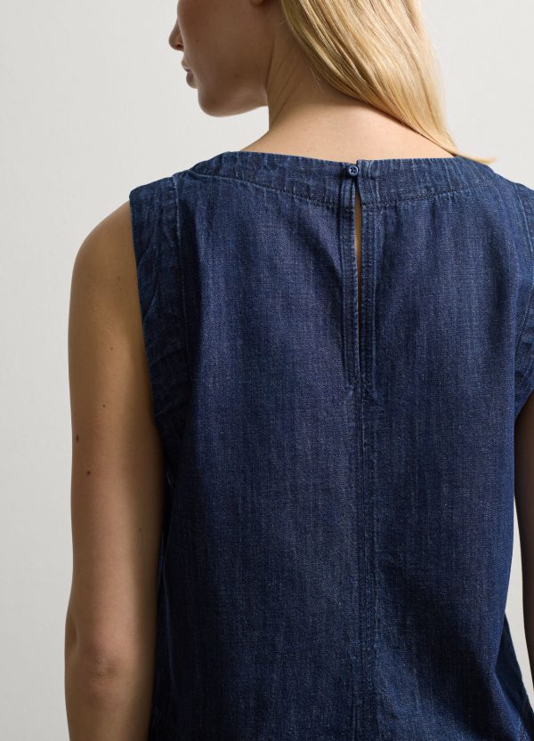 Tank top in denim - Image 4