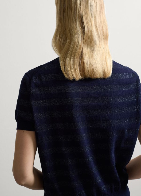 Maglia in lurex a righe - Image 4