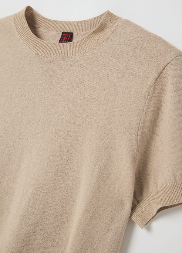 Maglia a maniche corte in cotone e lino - Image 6