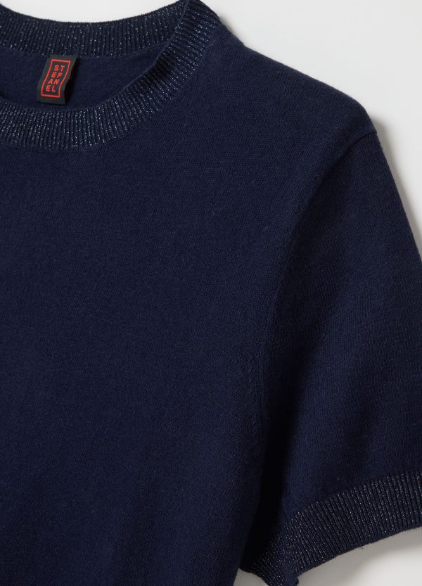Maglia a maniche corte in cotone e lino - Image 6